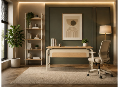 Schreibtisch Holz modern Büro Tisch für Home Office Einrichtung