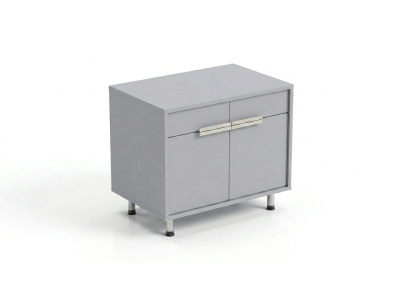 Elegantes Sideboard Grau Kommode Schrank Wohnzimmer Stilvoll