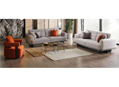 Modernes Sofa Set mit 2-Sitzer 3-Sitzer und Loungesessel