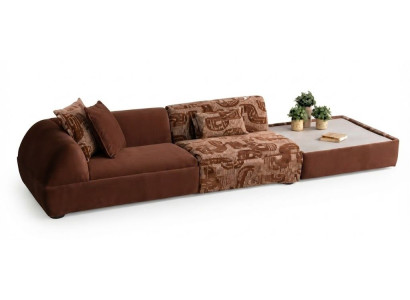 3-Sitzer Sofa Braun Wohnzimmer Modern geräumig bequem komfortabel