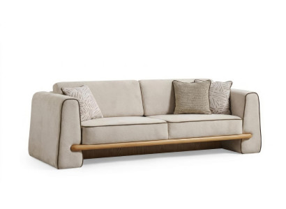 Sofa 3 Sitzer Modern Weiß Edel Luxus Design Wohnzimmer Polstersofa