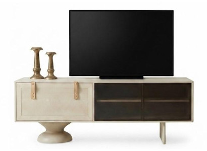 TV-Lowboard Modern Stil Beige Wohnzimmer Zeitlose Eleganz