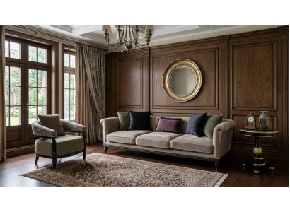 Sofa Set 3-Sitzer Sofa Sessel Hochwertig Modern Gepolstert Zeitlos