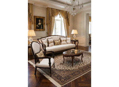 Sofa set Sofa Sessel Beige Modern Stil Wohnzimmer Raffiniert