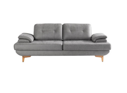 Möbel 2 Sitzer Sofa Couch Modern Grau Elegant Polstersofa