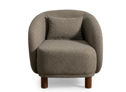 Braun Khaki Sessel weicher Stoffsessel Designer-Sofas Wohnzimmermöbel