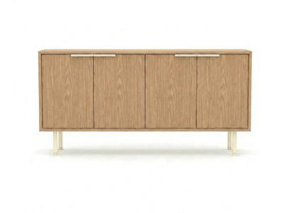 Kommode Sideboard Modern beige Schrank  Esszimmer Holzoptik