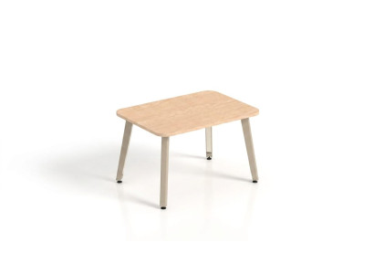 Modern beige Couchtisch Holz hell Beistelltisch Wohnzimmertisch