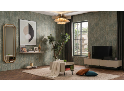 Beiges modernes Wohnzimmer-Set  Fernsehschrank Couchtisch TV-Möbel Designer