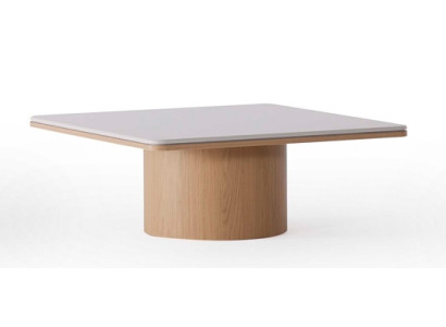 Design Couchtisch Beige Holz Quadratisch Modern Tisch Wohnzimmer Luxus