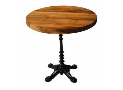 Runder Wohnzimmertisch Holz Metallbeine Zeitloser Stil