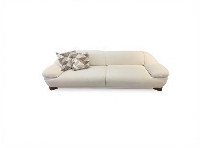 Sofa 4-Sitzer Modern Weiß Bequem Couch Polstersofa Wohnzimmer