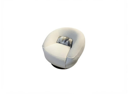 Sessel Modern Weiß Bequem Polster Lounge Wohnzimmer Boucle