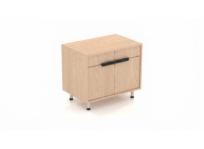 Modern Beige Kommode Holz Schrank Wohnzimmer Aufbewahrung