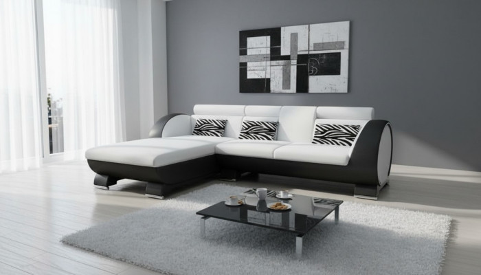 LEDERSOFA SOFA ECKCOUCH POLSTER ECKSOFA SOFAGARNITUR DESIGNER COUCH BARFUNKTION