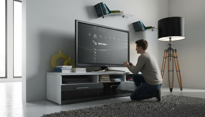 Ein stilvoller TV-Schrank aus Holz für Ihr Wohnzimmer im modernen Stil