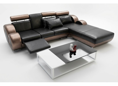 Elegante Designer Eckcouch Berlin II Ledersofa Ecksofa Sofa Couch