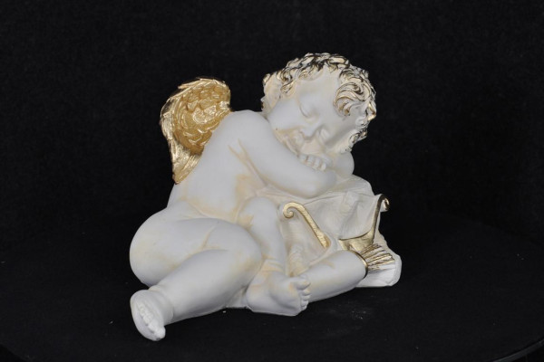 Figur Skulptur Engel Skulpturen Figuren Amor 24cm  Design Statuen Statue PG0627