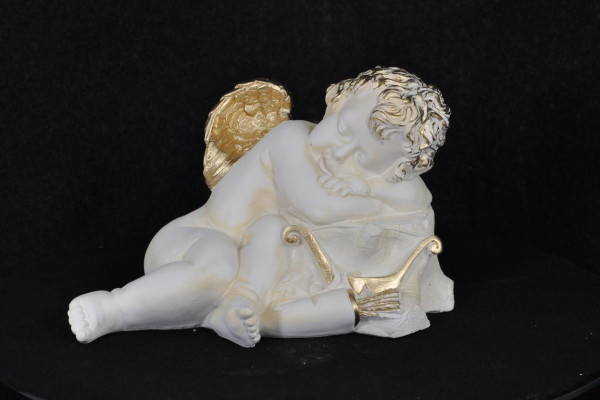 Figur Skulptur Engel Skulpturen Figuren Amor 24cm  Design Statuen Statue PG0627