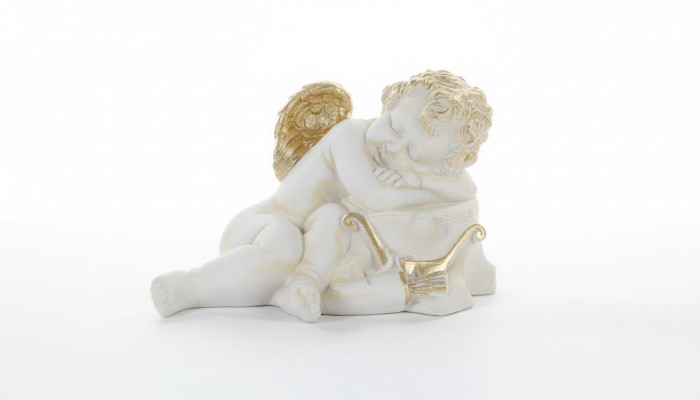 Figur Skulptur Engel Skulpturen Figuren Amor 24cm  Design Statuen Statue PG0627