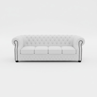 LEDERSOFA CHESTERFIELD 4-SITZER ENGLAND SOFA LEDER GARNITUR NEU DESIGN
