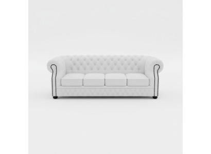 LEDERSOFA CHESTERFIELD 4-SITZER ENGLAND SOFA LEDER GARNITUR NEU DESIGN
