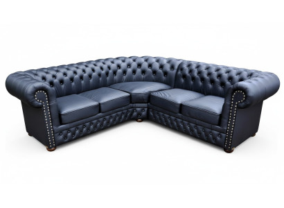 Ecksofa Chesterfield Wohnlandschaft Eckcouch Eck Leder Garnitur Sofa Couch new_P