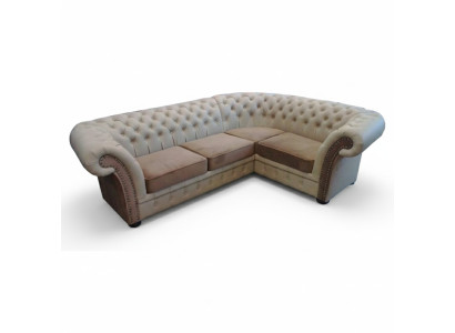 Ecksofa Textilsofa Couch Polster Eckgarnitur Eckcouch Chesterfield Stoff Leder