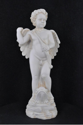 Figur Skulptur Engel Amor Figuren Skulpturen 74,5cm Design Statuen Statue PG0617