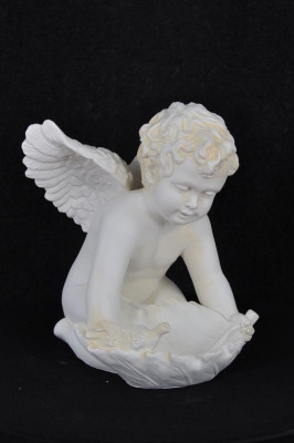 Figur Engel Skulptur Figuren 35,5cm Weiß Design Accessoire Dekoration PG0603 Neu