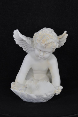 Figur Engel Skulptur Figuren 35,5cm Weiß Design Accessoire Dekoration PG0603 Neu