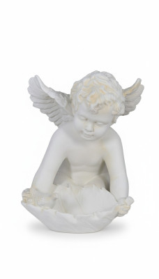 Figur Engel Skulptur Figuren 35,5cm Weiß Design Accessoire Dekoration PG0603 Neu