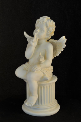 Figur Engel Skulptur Figuren Säule 65,5 Skulpturen Accessoire Dekoration PG0605