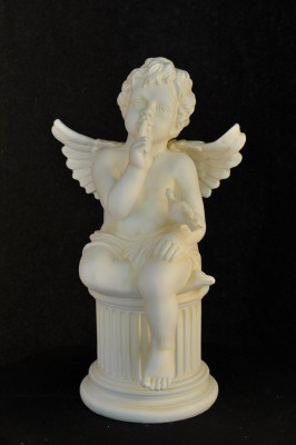 Figur Engel Skulptur Figuren Säule 65,5 Skulpturen Accessoire Dekoration PG0605