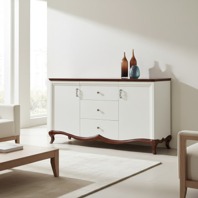XXL Designer Kommode Massivholz Kommoden Schrank Big Neu Kommodenschrank MIK3sz