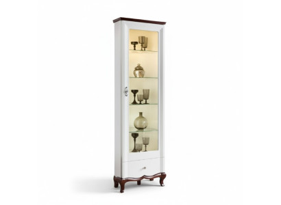 Massivholz Echtholz Handarbeit Klassische Vitrine Vitrinen Schrank Vitrinen MIWN