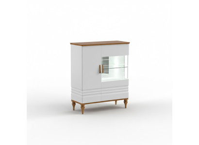 Moderner Vitrinen Schrank Wohnzimmer Hochschrank Hotel Vitrinen Aspen AS-W12