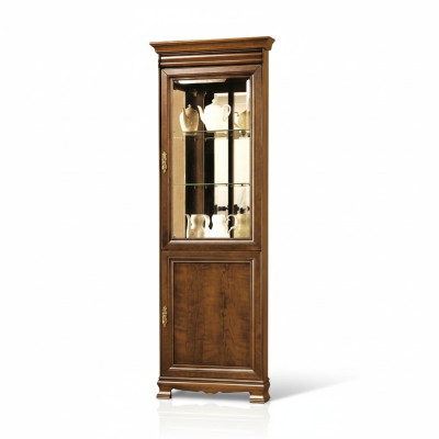Klassische Vitrine Vitrinenschrank Vitrinen Schrankwand Glasschrank - Model N-WN