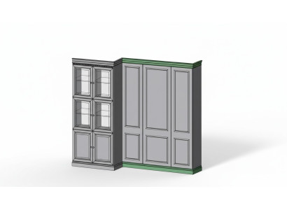 Klassische Abschlussleiste zum Paneel, Set L, R Element für Schrank System BA-26