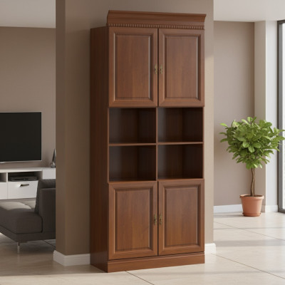 Klassische Schränke Schrank Schrankwand Bücherregal Regal Bücherschrank Mod BA-5