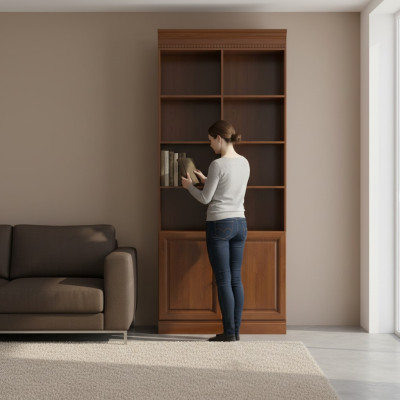 Klassische Schränke Schrank Schrankwand Bücherregal Bücherschrank - Model BA-3