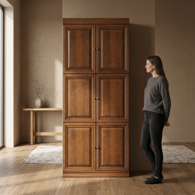 Klassische Schrank Bücherschrank Vitrine Bücherregal Vitrinenschrank Model SE-4