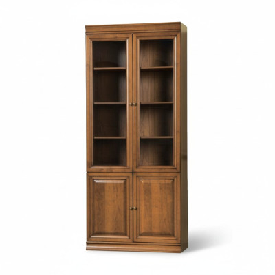 Klassische Schrank Bücherschrank Bücherregal Vitrine Vitrinenschrank Glasschrank