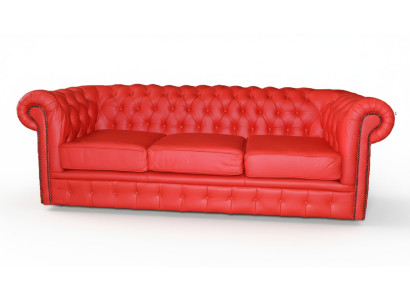 Chesterfield Polster Sofa Couch Designer Garnitur 3 Sitz Couchen Klassisch *Neu*
