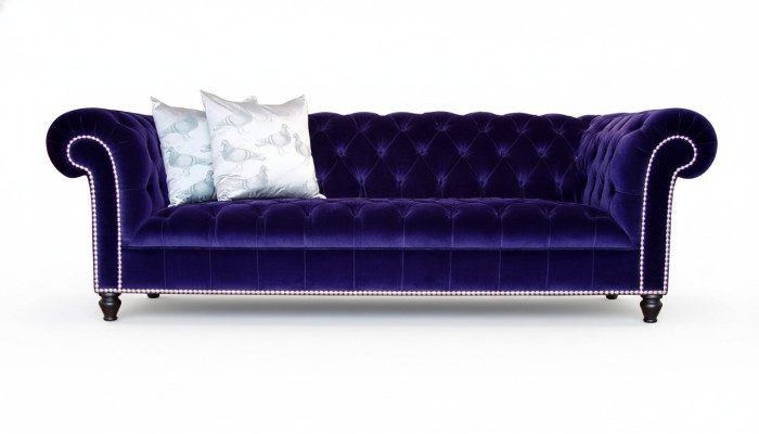 Chesterfield Sofa Polster Designer Sofas Garnitur Couch Samt Ledersofa