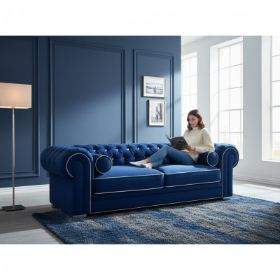 Chesterfield Sofa 3 SITZER Polster Designer Couchen Sofas Garnitur SL Sofa 3 Neu