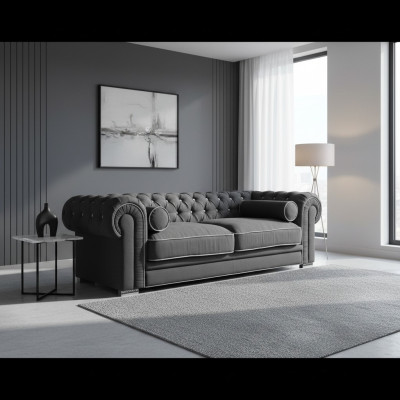 Chesterfield Sofa 3 SITZER Polster Designer Couchen Sofas Garnitur SL Sofa 22