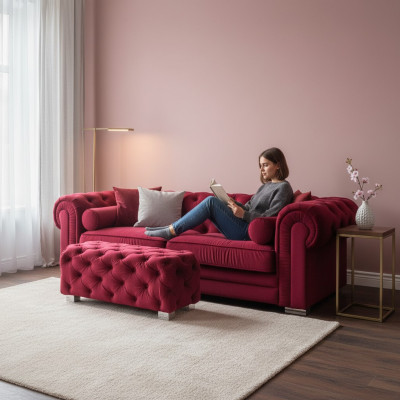 Chesterfield Sofa Polster Designer Couchen Sofas Garnitur Couch SLIII Sofa №39