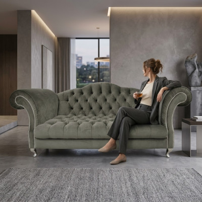 Chesterfield Sofa Polster Designer Couchen Sofas Garnitur Couch SLIII Sofa №76