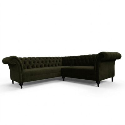 Chesterfield Ecksofa Eckcouch Designer Sofa Couch Samt Ledersofa SLIII Sofa